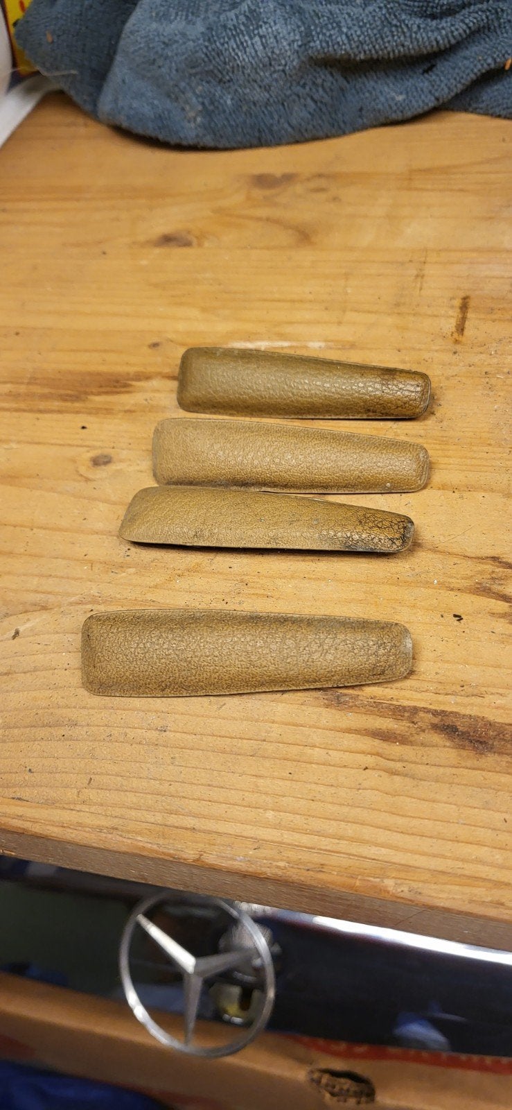 Mercedes-Benz W123 Deurpaneel Handgrepen Set (4 stuks), Auto-onderdelen, Ophalen of Verzenden, Gebruikt, Mercedes-Benz