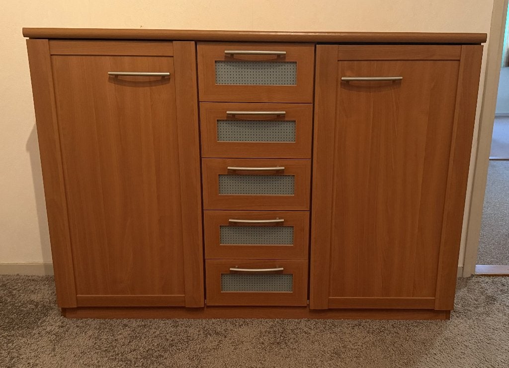 dressoir / kaptafel met spiegel, Ophalen, Overige materialen, 100 tot 150 cm, Met lade(s)