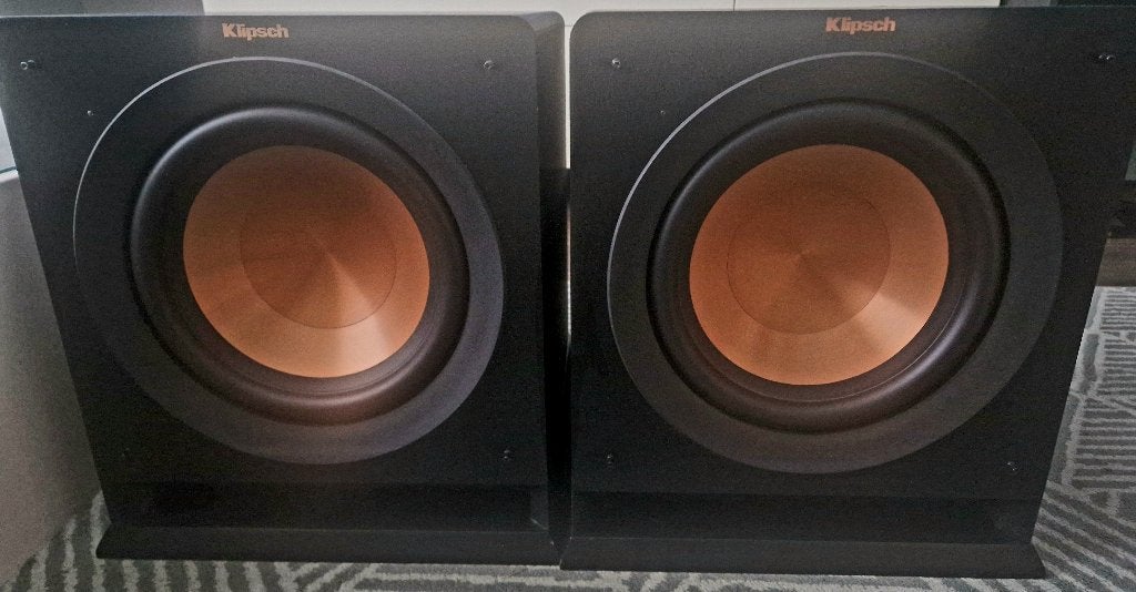 Klipsch R-110SW Subwoofers 2X oftwel een Paar, Geschikt voor surround/home cinema, Subwoofer, Zo goed als nieuw, Ophalen