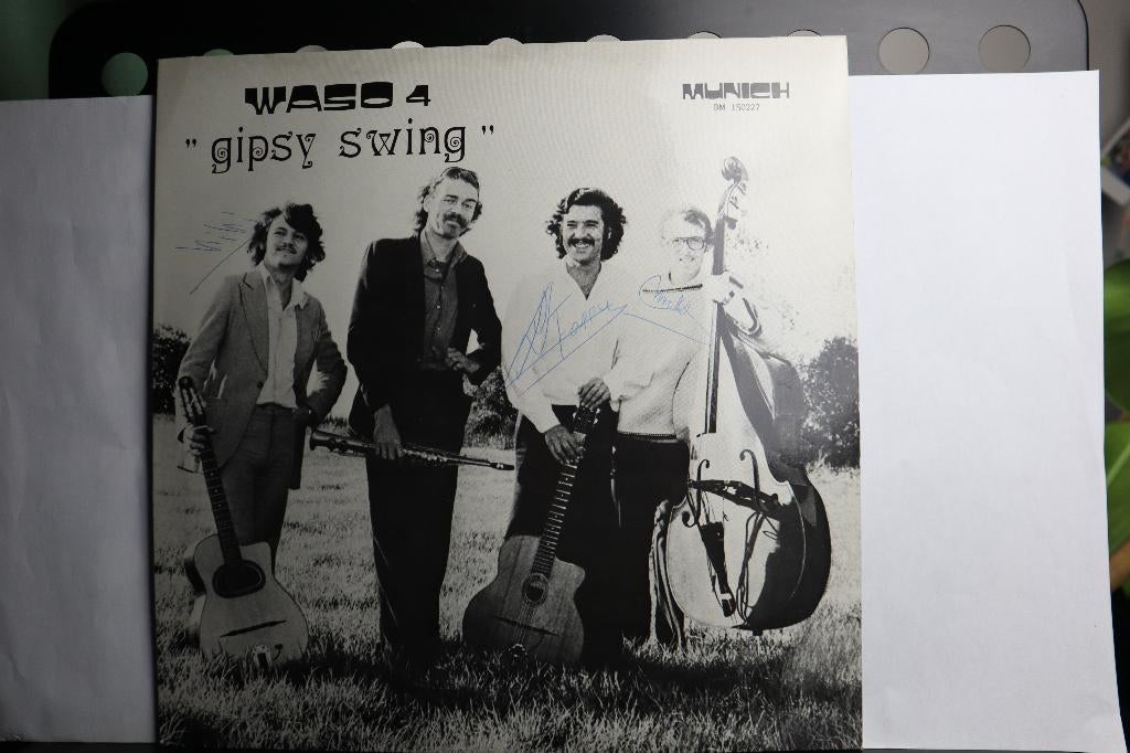 WASO 4 Gypsy Swing met handtekeningen, Cd's en Dvd's, Vinyl | Jazz en Blues, 1980 tot heden, Ophalen of Verzenden, Zo goed als nieuw