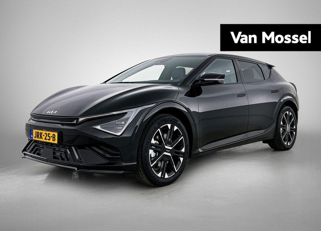Kia EV6 GT-Line 84 kWh | Nieuw | Automaat | Apple Carplay /, Auto's, Achterwielaandrijving, 1960 kg, Zwart, Origineel Nederlands