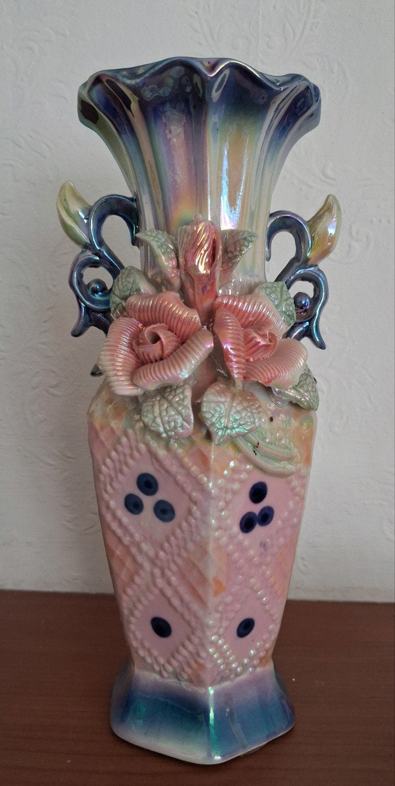 Oud/Parelmoer/Vaasje/Lusterware, Antiek en Kunst, Ophalen of Verzenden