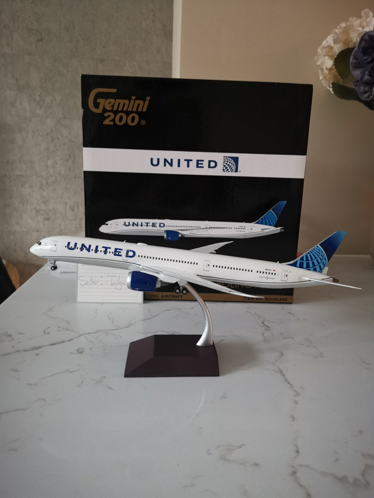 United B787-10 Gemini Jets 1:200 G2UAL882 Reg. N12010, Overige merken, 1:200 of kleiner, Nieuw, Ophalen of Verzenden
