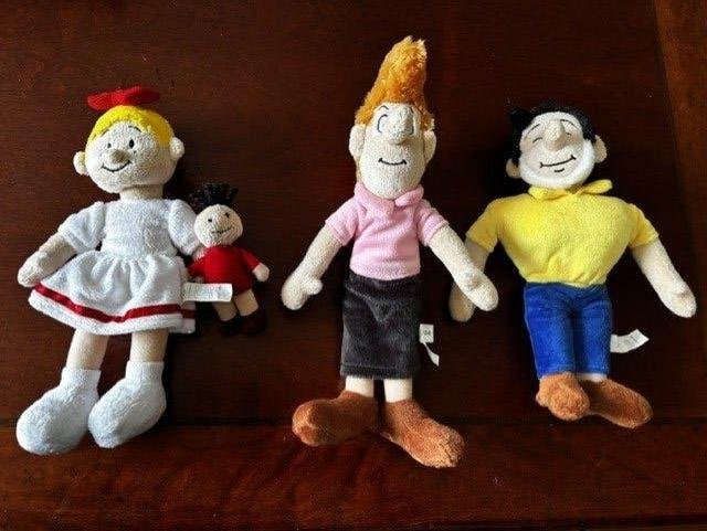 Superleuke pluche poppen 3 stuks (nostalgie), Ophalen of Verzenden, Nieuw, Overige typen