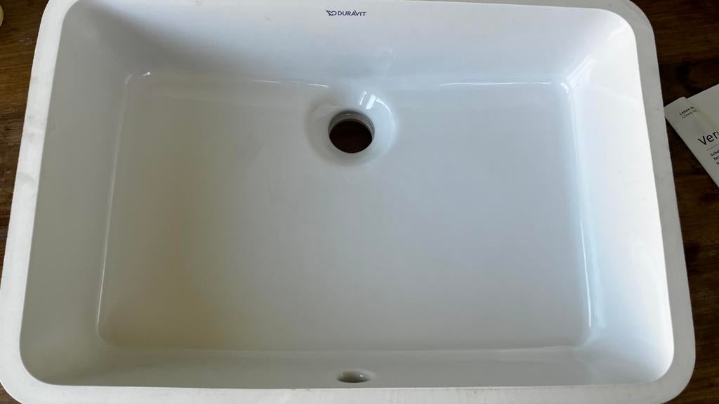 NIEUW Duravit Vero Onderbouw Wastafel Keramiek Wit, Ophalen, Minder dan 50 cm, Nieuw, Minder dan 25 cm