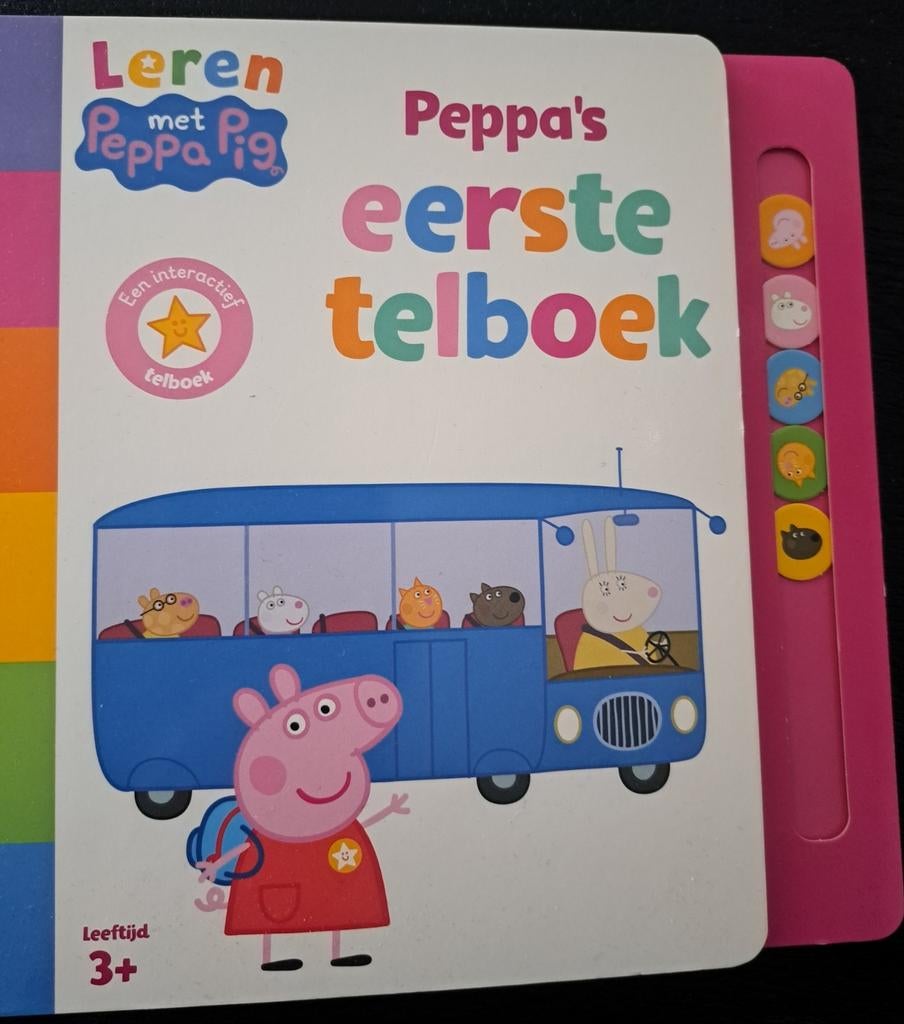 Peppa's Eerste Telboek - Leren met Peppa Pig, 3 tot 4 jaar, Ophalen of Verzenden, Ladybird Books, Zo goed als nieuw