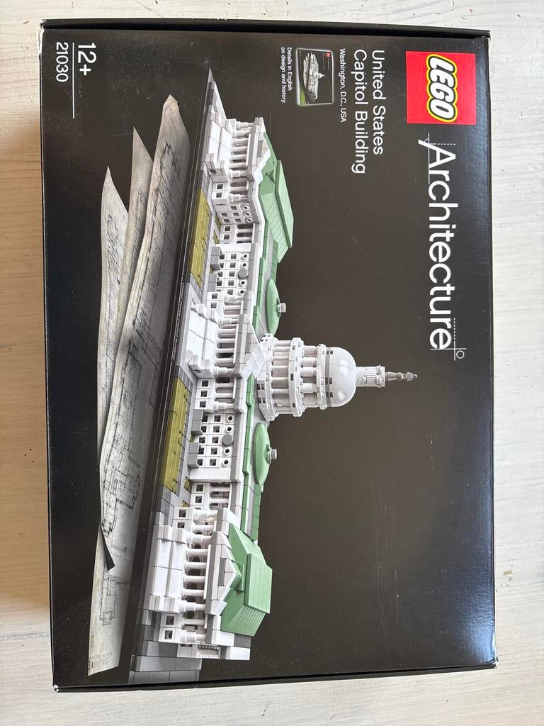 LEGO Architecture 21030 US Capitol Building, Ophalen of Verzenden, Zo goed als nieuw, Complete set, Lego