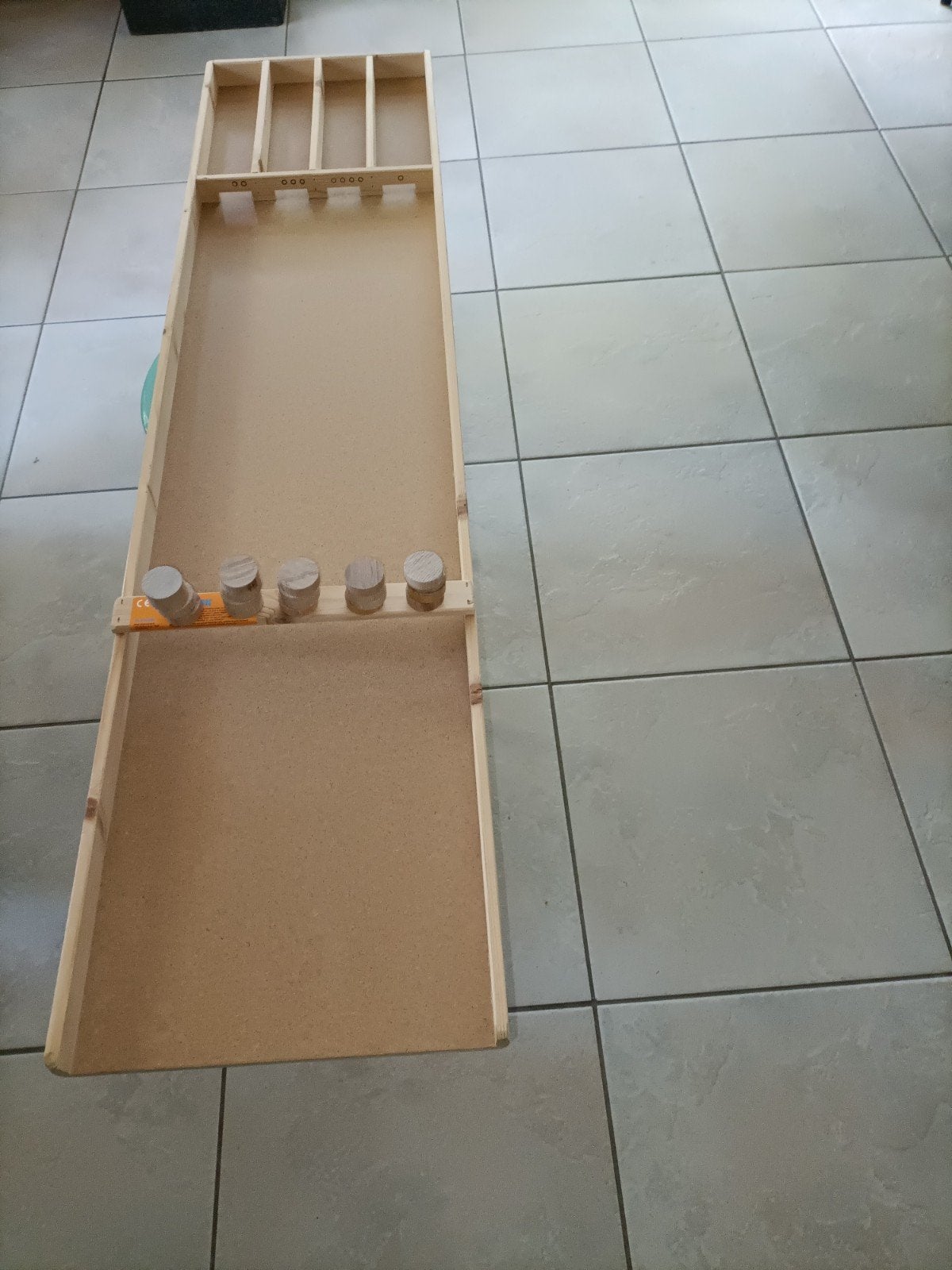 Kinder sjoelbak speciaal voor kleine handjes, Ophalen