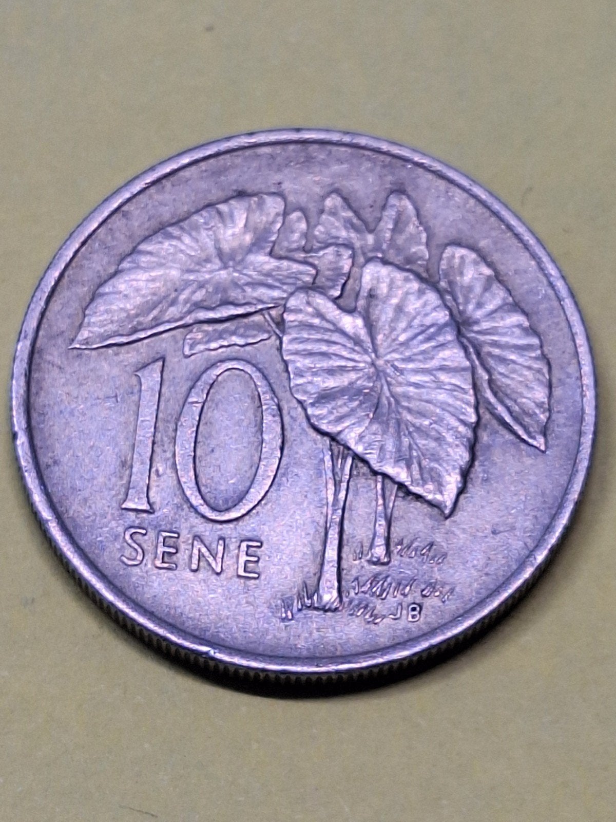 10 Sene muntstuk Samoa 1974 - Malieota Tanumafili II, Postzegels en Munten, Munten | Oceanië, Ophalen of Verzenden