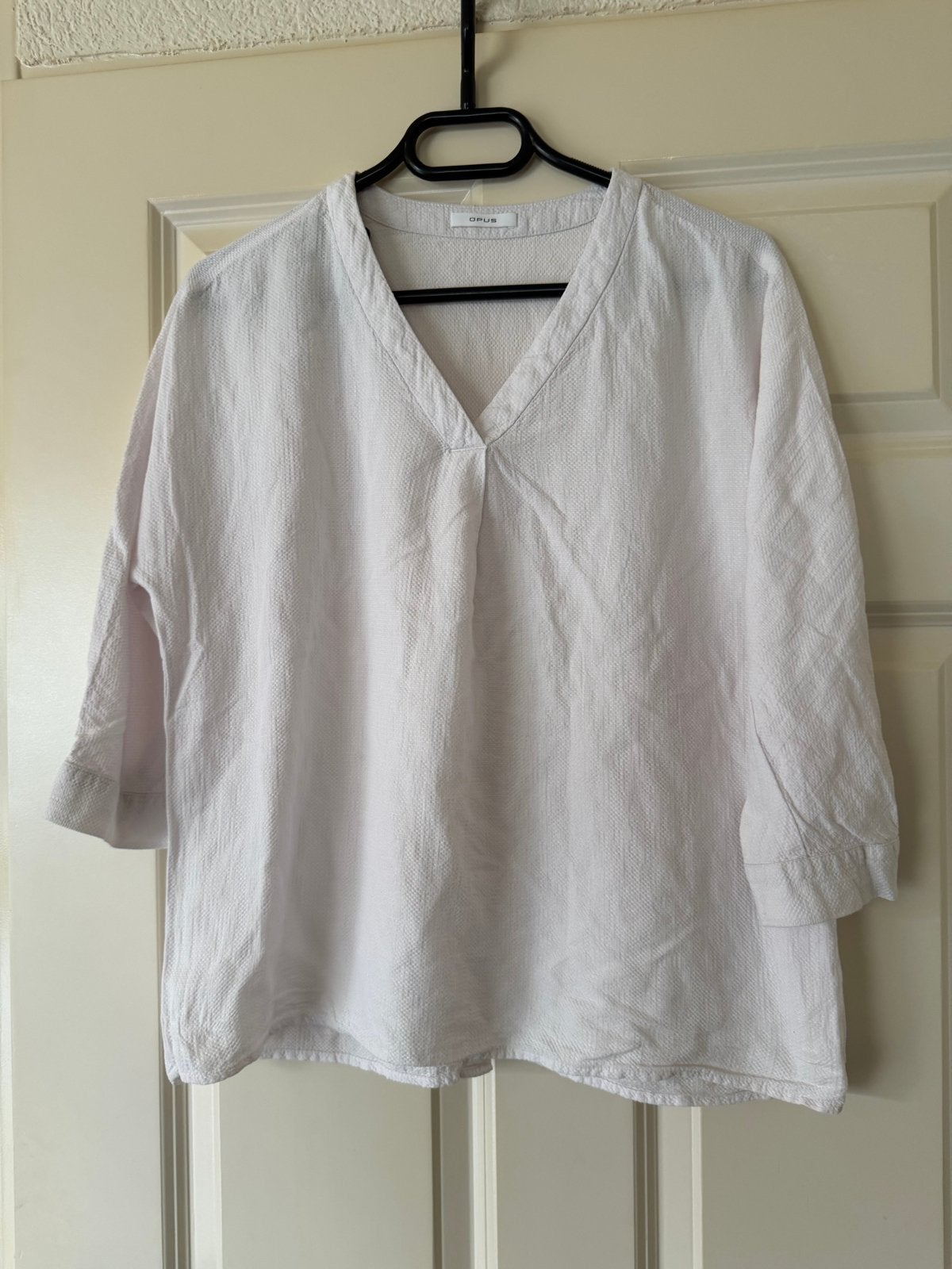 Opus witte blouse maat 38, Kleding | Dames, Ophalen of Verzenden, Zo goed als nieuw, Maat 38/40 (M), Wit