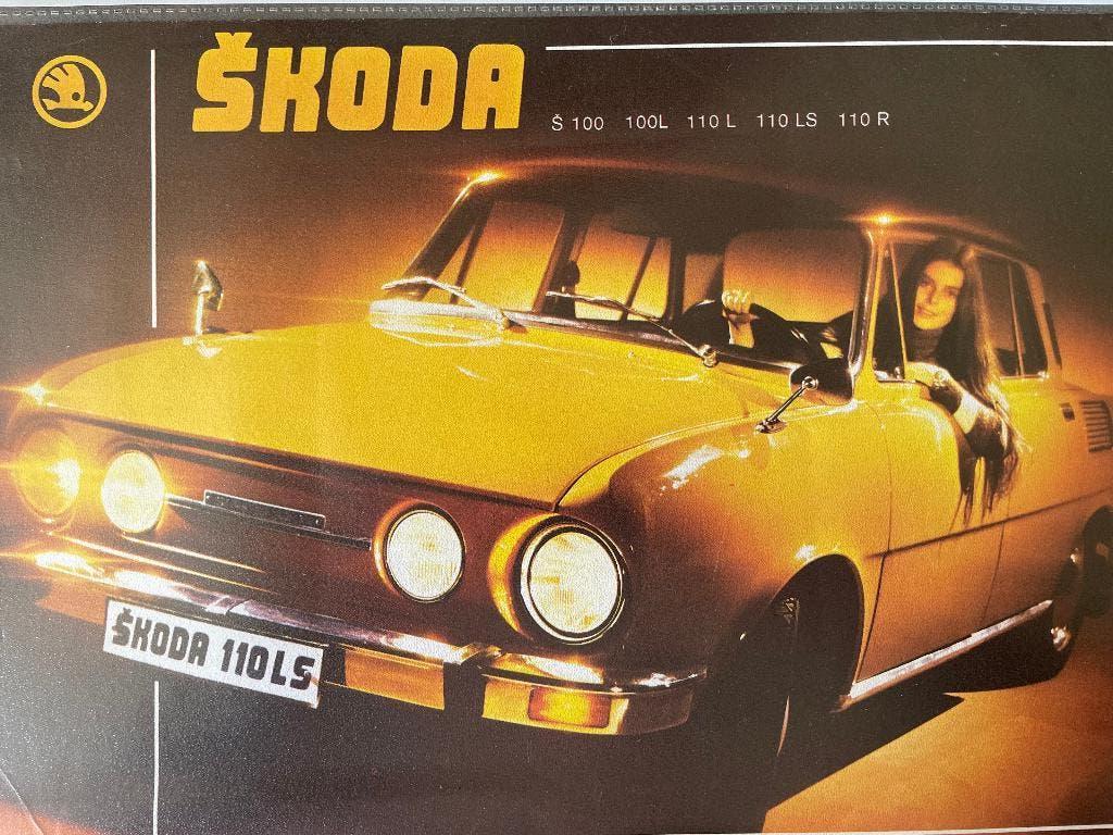 Folder van Skoda S100, 110, circa 1978, Ophalen of Verzenden, Nieuw, Overige merken