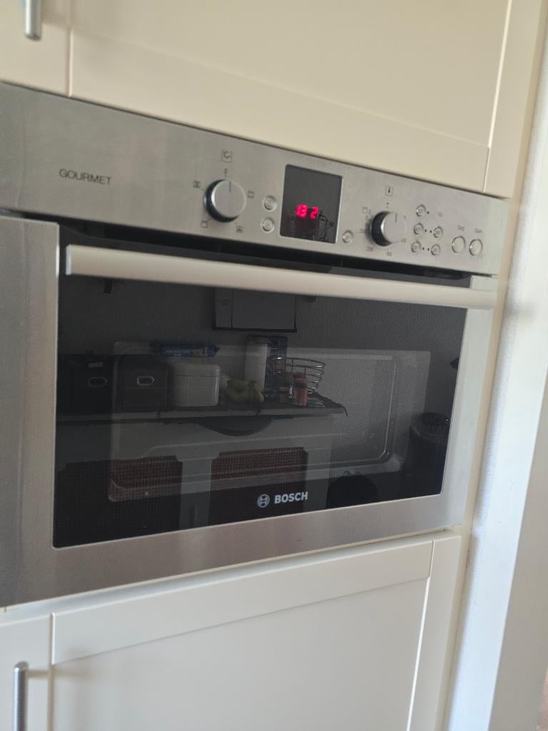 Bosch combi oven / magnetron, Ophalen, Gebruikt, Oven met grill, Inbouw