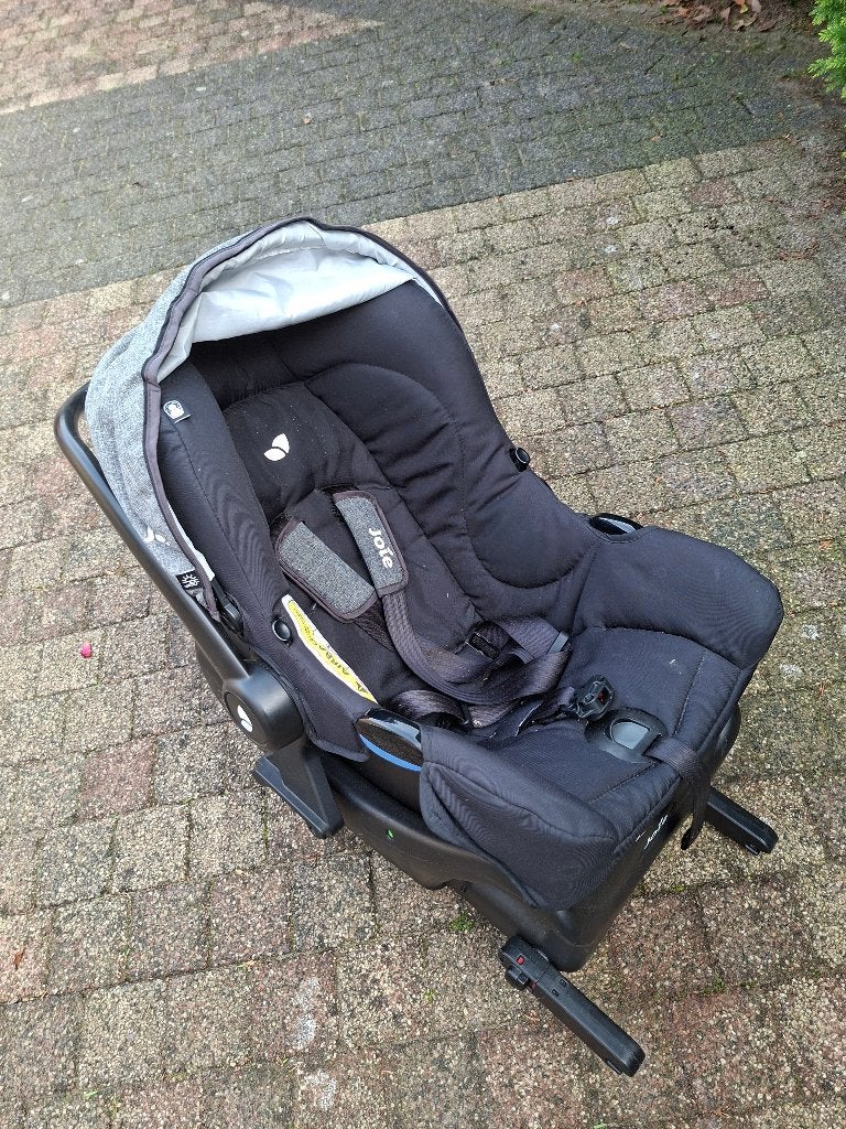 Autostoeltje Joie Isofix met base, Kinderen en Baby's, Gebruikt, Slaapstand, Isofix, 0 t/m 13 kg