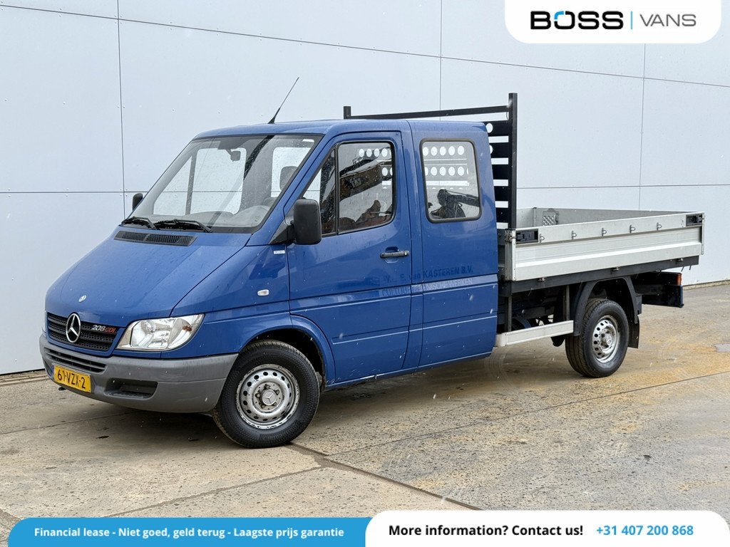 Mercedes-Benz Sprinter 208 2.2 CDI Dubbele Cabine Trekhaak 6, Auto's, 13 km/l, Gebruikt, 4 cilinders, 2100 kg