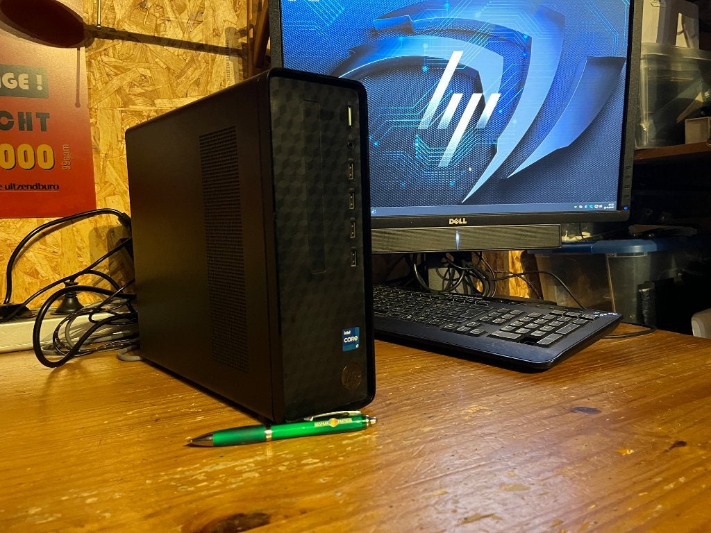HP Slim Desktop S01 SFF Core i7-12700/32B/512GB SSD/GT710, Ophalen, 32 GB, Refurbished, 1 TB