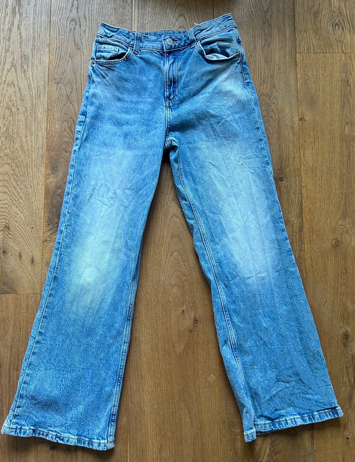 H&M baggy jeans low waist size 146 | spijkerbroek blauw, Ophalen of Verzenden, Gebruikt, Jongen of Meisje, Broek