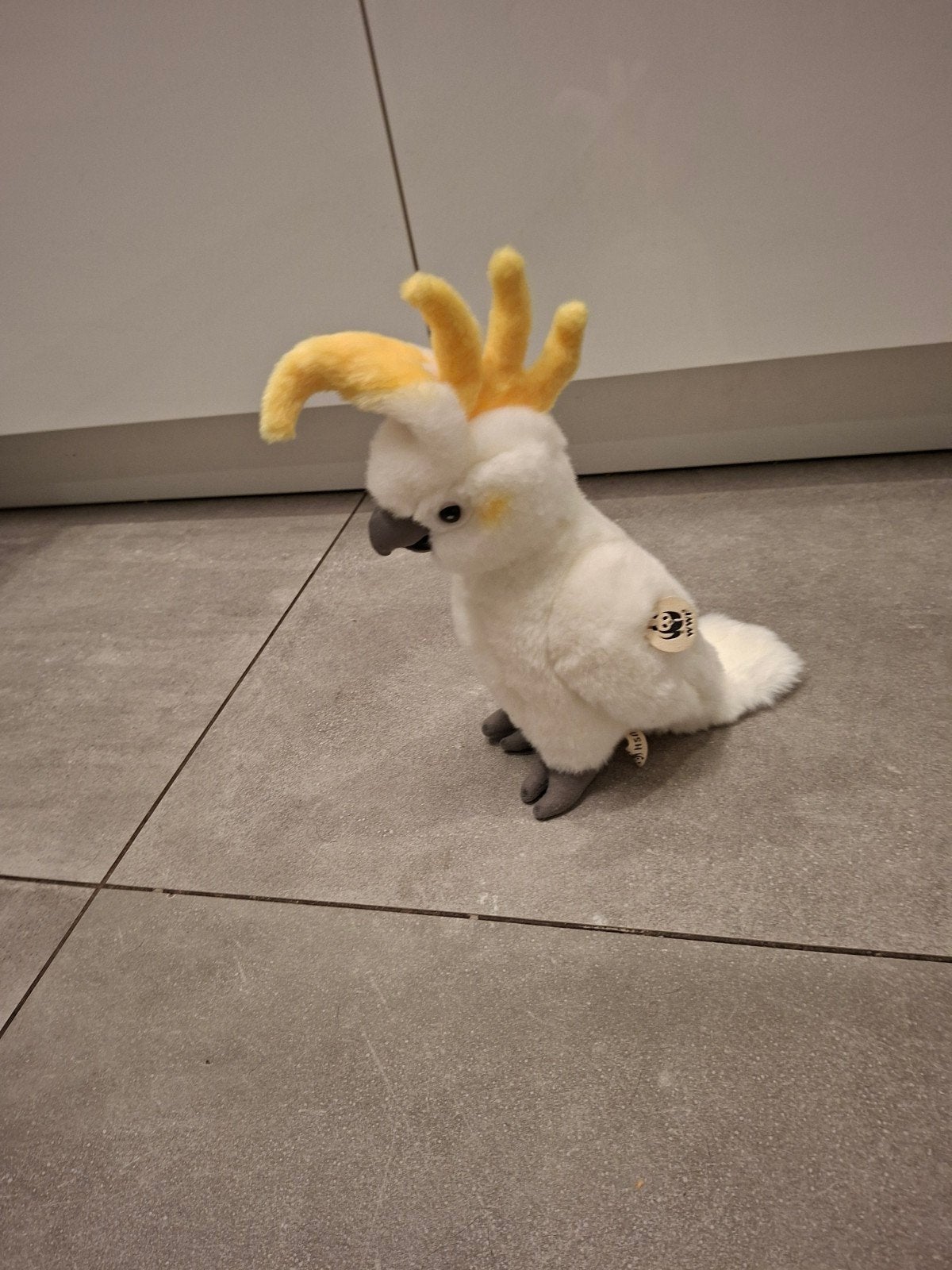 WWF kakatoe knuffel., Ophalen of Verzenden, Zo goed als nieuw, Wild dier, Beeldje of Figuurtje