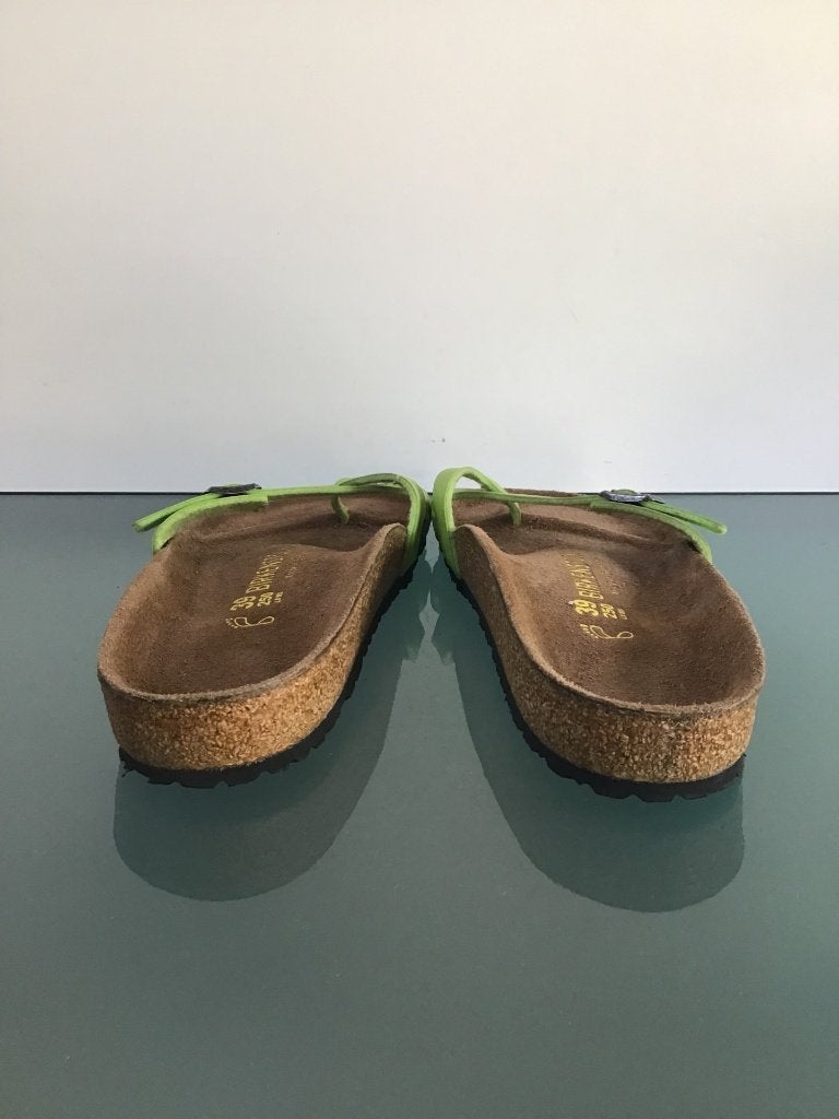 Birkenstock Piazza 39 | groene slippers | Gratis verzenden, Kleding | Dames, Slippers, Verzenden, Zo goed als nieuw, Groen