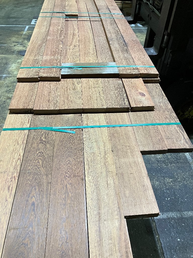 Hardhouten Planken vlonderplanken Sucupira Vermelho 32x135m, Ophalen, Planken, Nieuw, Hardhout