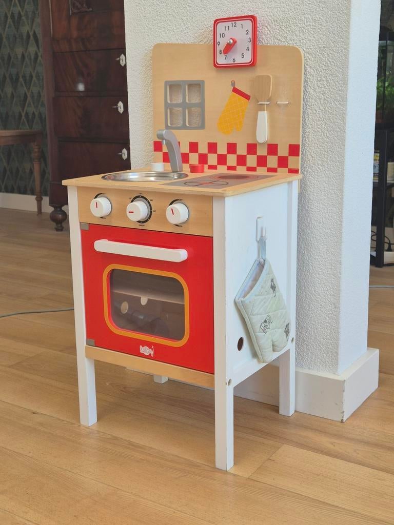 Speelgoed keukentje, Kinderen en Baby's, Speelgoed | Speelkeukens, Ophalen, Zo goed als nieuw, Hout, Speelkeuken