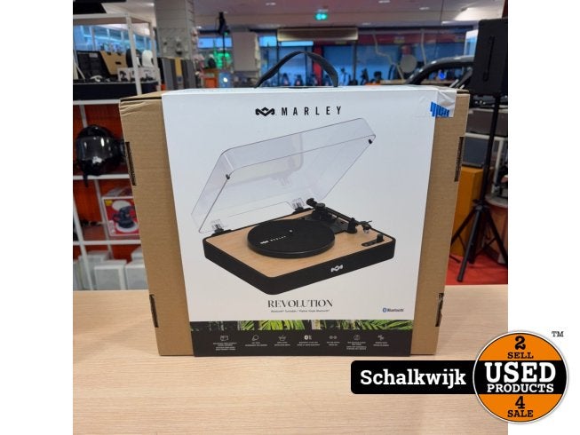 House of Marley Revolution SB Bluetooth platenspeler nieuw, Audio, Tv en Foto, Platenspelers, House of Marley, Zo goed als nieuw