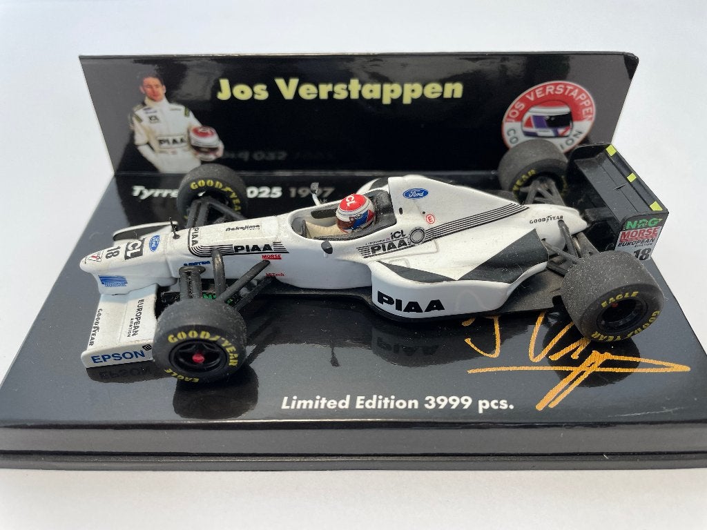 Tyrrell Ford 025 Jos Verstappen 1997 Fanclub edition, Verzamelen, Ophalen of Verzenden, Zo goed als nieuw, Formule 1