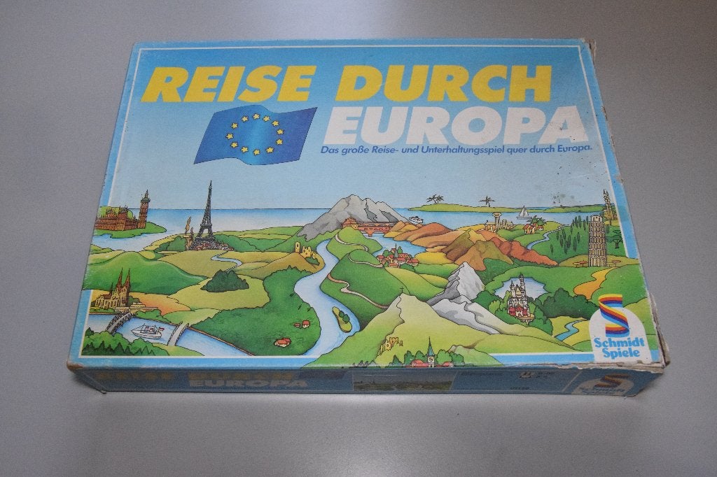 Reis door Europa (Duits), Hobby en Vrije tijd, Gezelschapsspellen | Bordspellen, Vijf spelers of meer, Ophalen of Verzenden, Gebruikt
