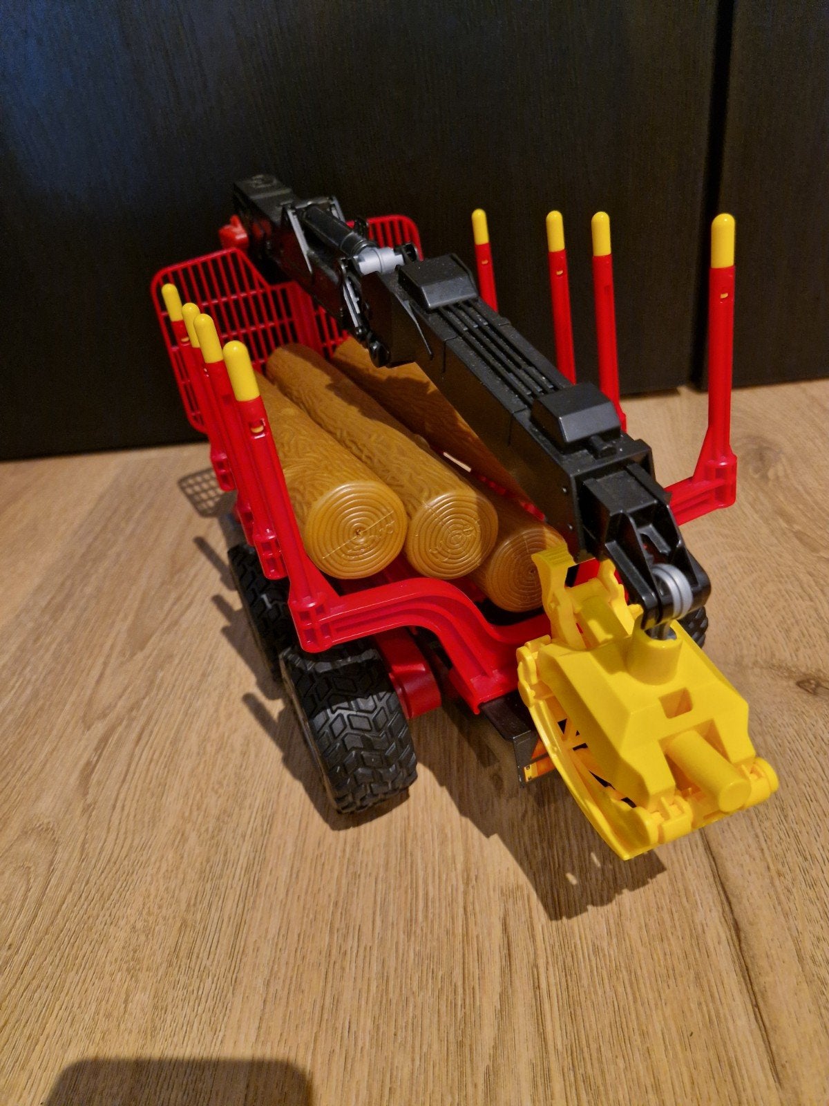 Bruder bomenaanhanger met kraan, Ophalen of Verzenden, Zo goed als nieuw