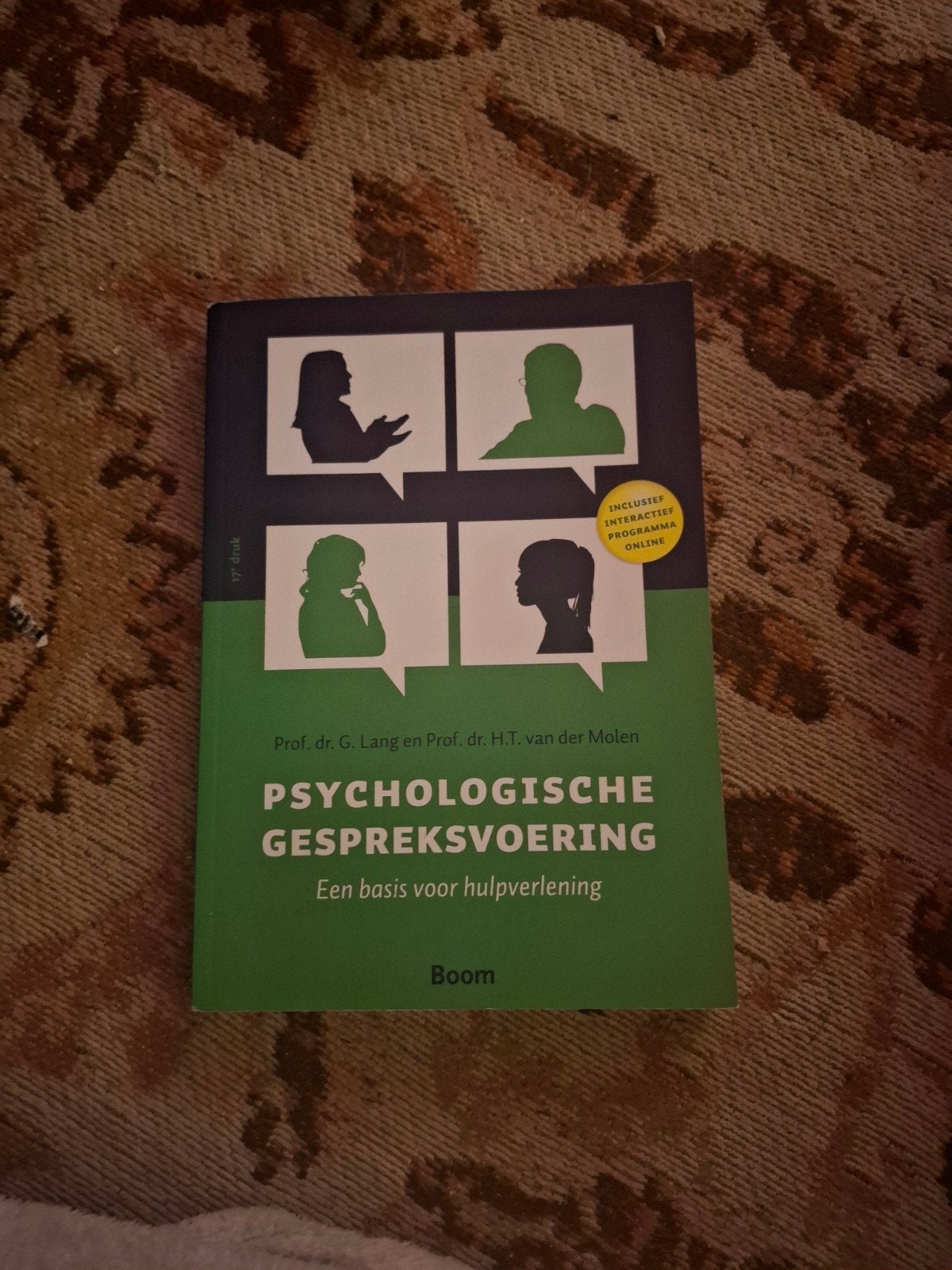 Psychologische Gespreksvoering - Hulpverlening, Zo goed als nieuw, Prof. dr. G. Lang en Prof. dr. H.T. van der Molen, Gamma, HBO