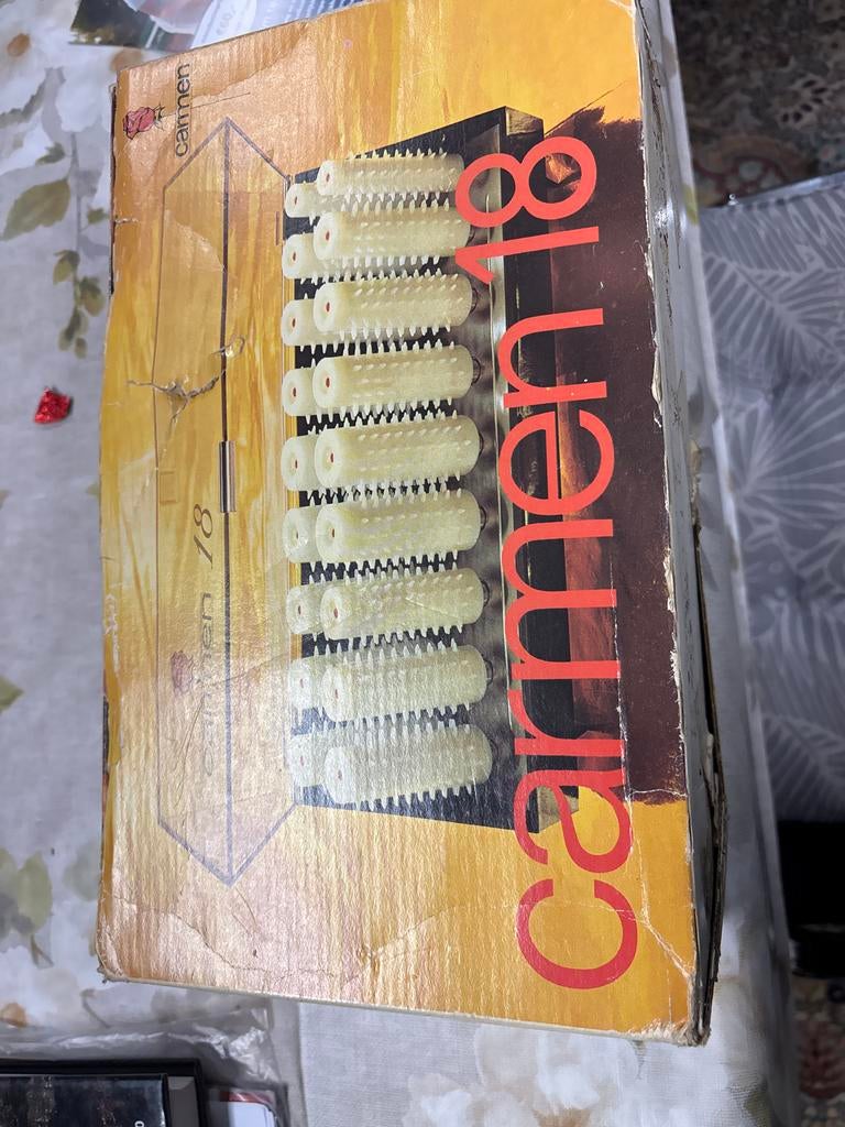 Vintage Carmen 18 Krulspelden Set, Ophalen of Verzenden, Nieuw, Krultang of Stijltang