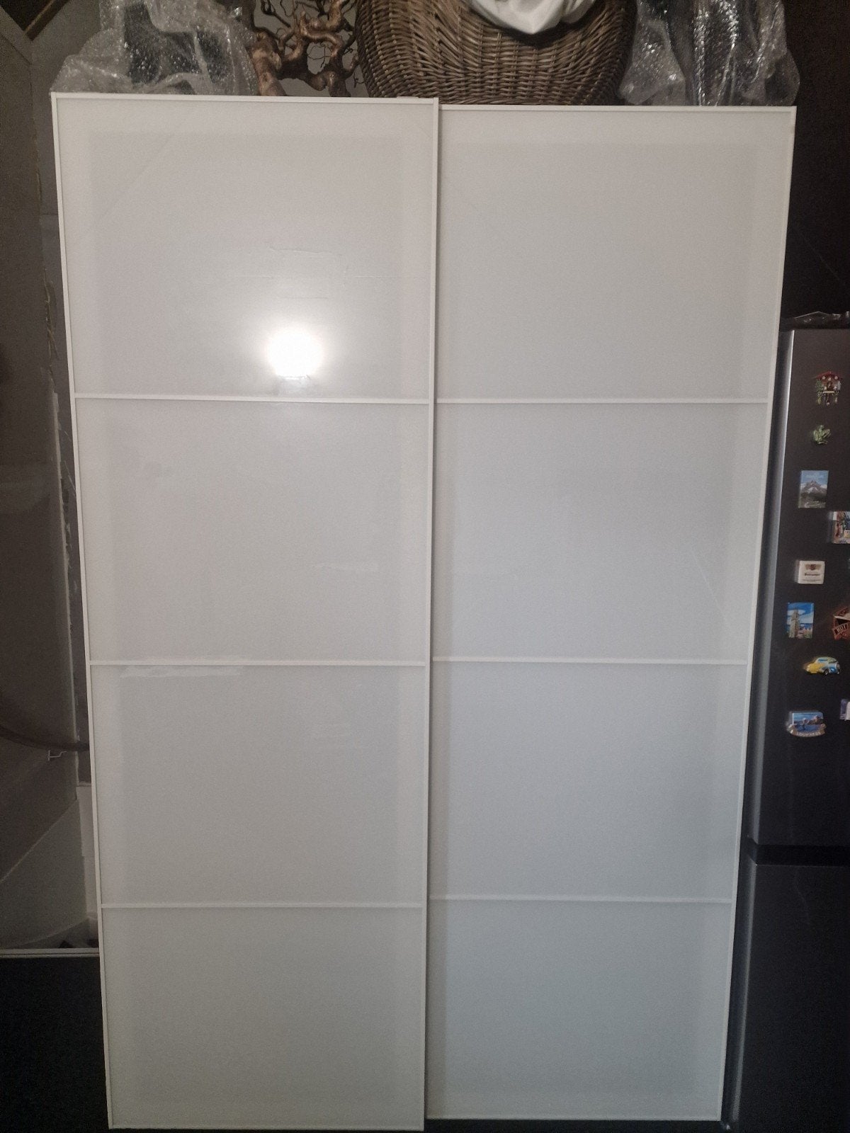 2 IKEA Pax kast deuren met glas, Ophalen, Gebruikt, 200 cm of meer, 50 tot 100 cm
