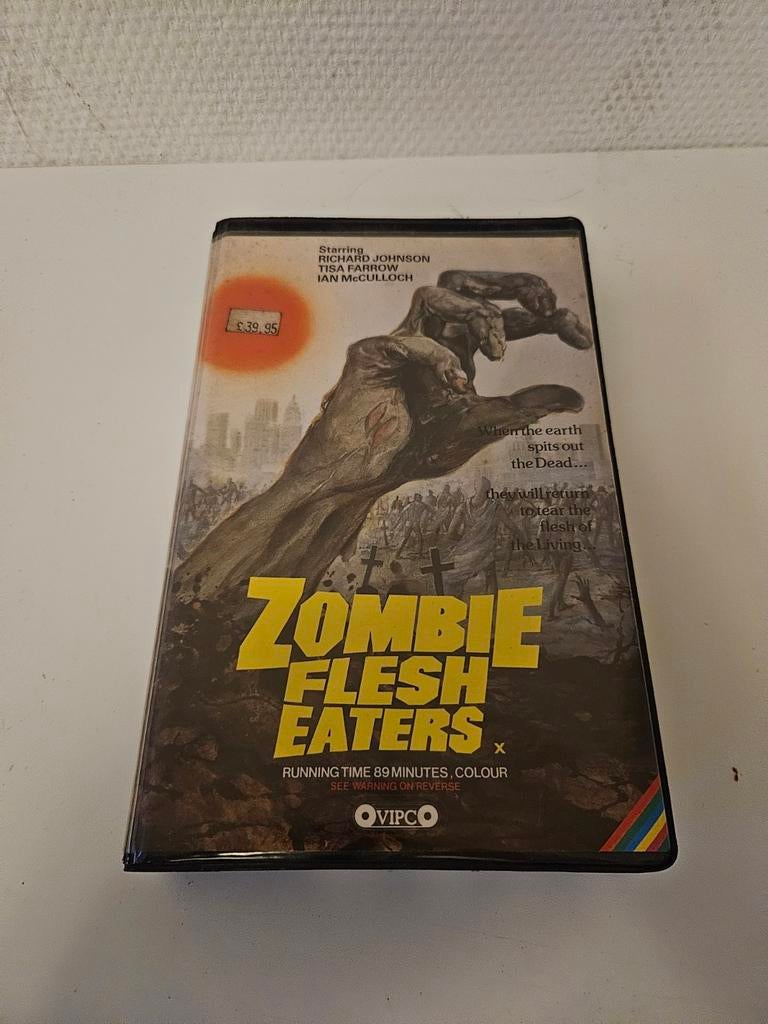 Zombie flesh eaters betamax casette zeldzaam, Ophalen of Verzenden, Zo goed als nieuw, 1 bandje, Origineel