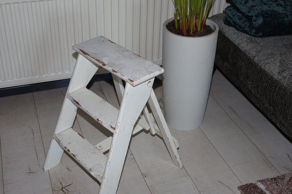 brocante vintage jaren 30 huishoudtrapje, Ophalen