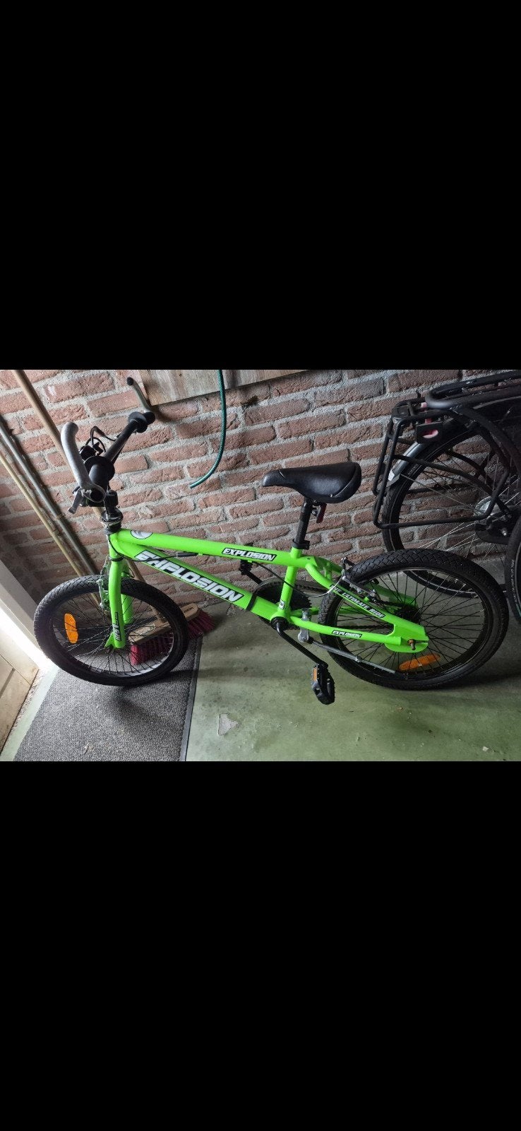 Groene BMX fiets 'Explosion' - 20 inch, Fietsen en Brommers, Fietsen | Crossfietsen en BMX, Gebruikt, 20 tot 24 inch, Staal, V-brakes