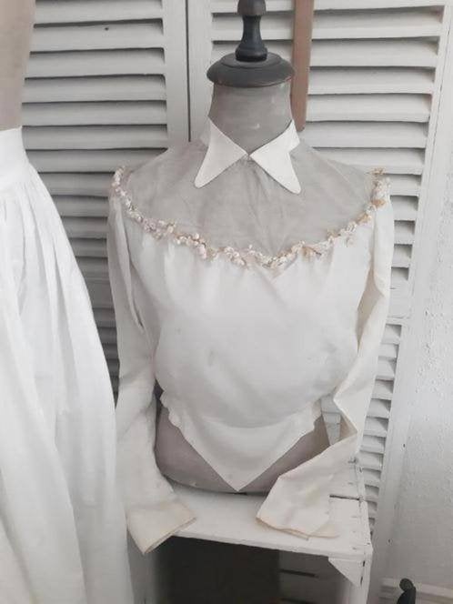Brocante Franse blouse .......(Fotonr Br24), Ophalen of Verzenden