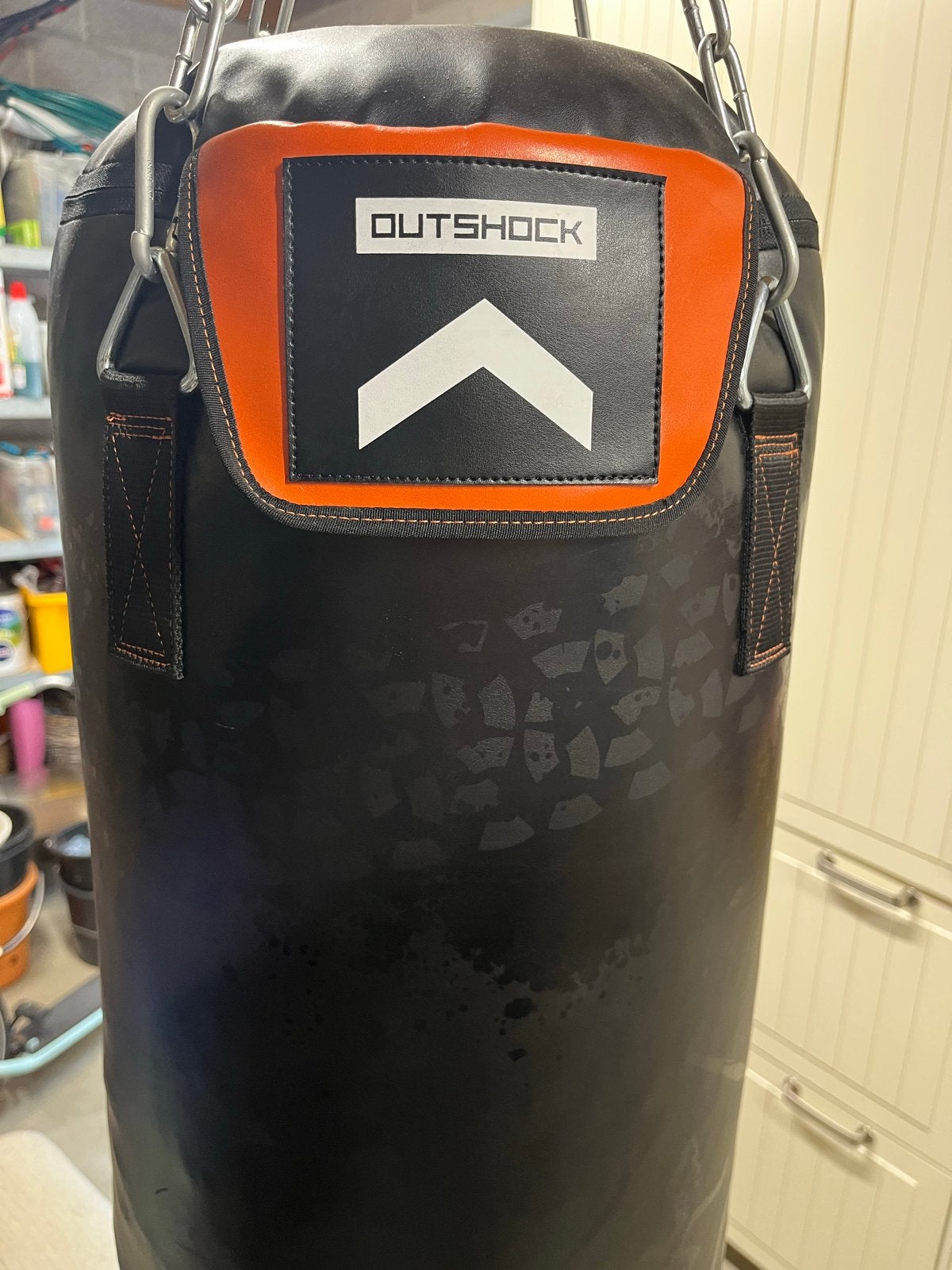 Outshock Bokszak 120 cm 32kg, Sport en Fitness, Boksen, Ophalen, Gebruikt, Bokszak