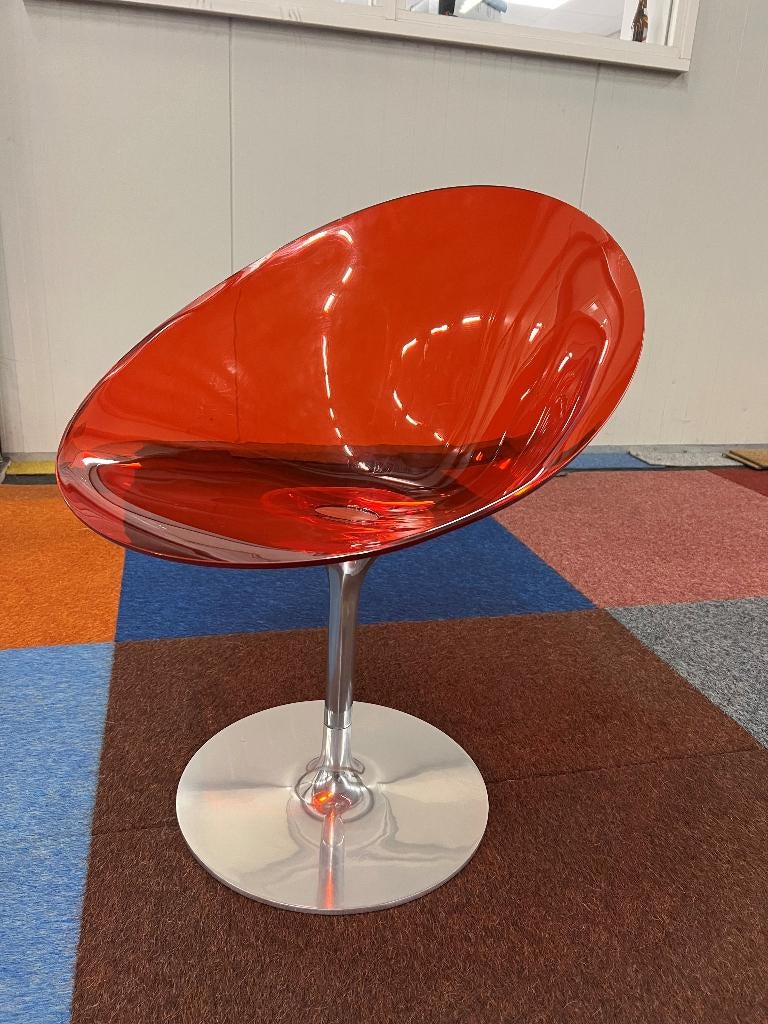 Kartell Eros oranje - Bezorgen is in overleg mogelijk!, Huis en Inrichting, Ophalen of Verzenden, Gebruikt, Overige kleuren, Vijf, Zes of meer stoelen