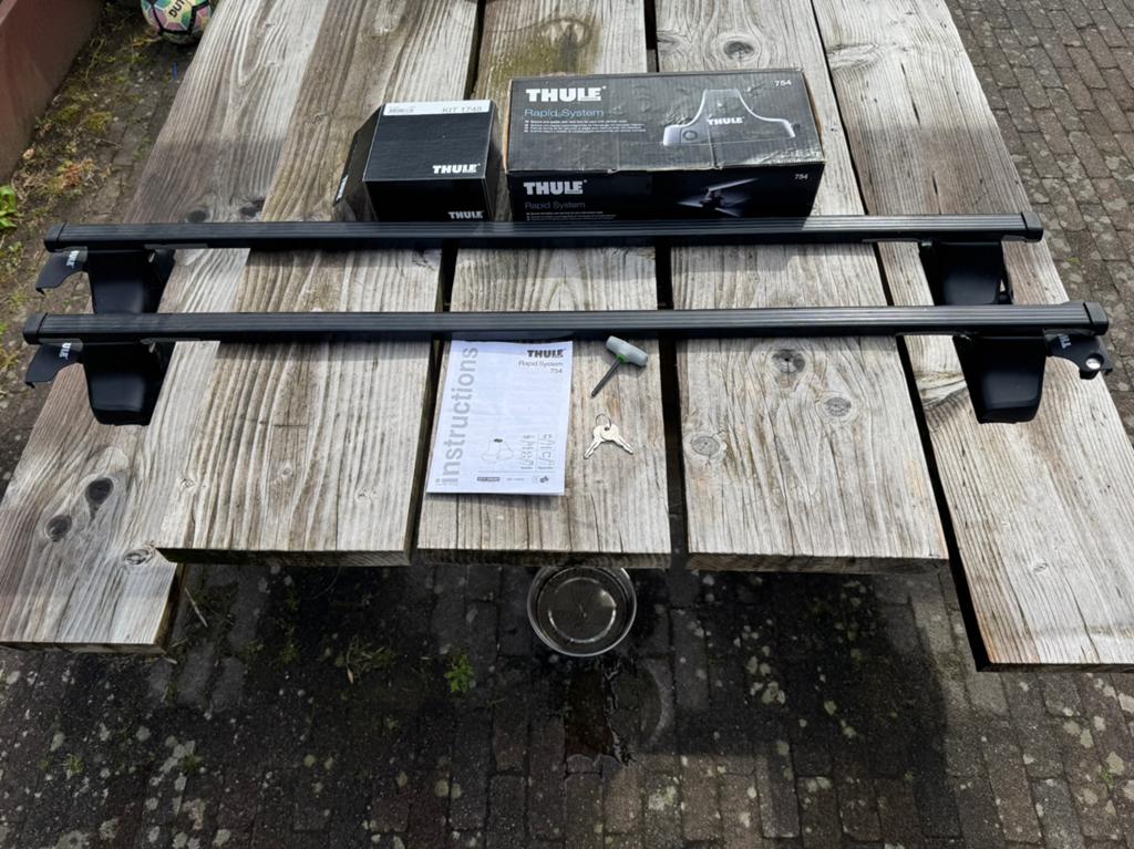 Thule Rapid System 754 dakdragerset Audi A3, Auto diversen, Dakdragers, Ophalen, Zo goed als nieuw