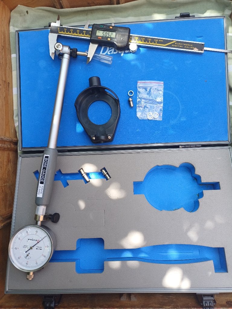 Dasqua bromfiets cilinder meetklok, Ophalen of Verzenden, Zo goed als nieuw, Cilinder, Meetklok