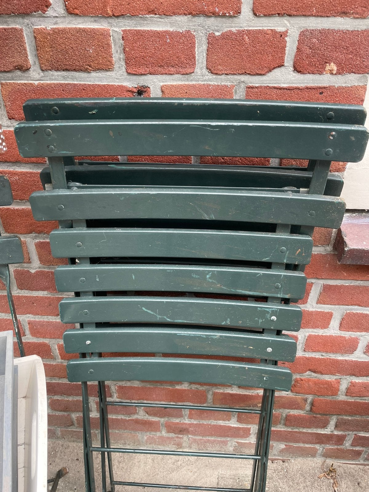 Groen Klapstoeltje, Tuinstoeltje, Stoeltje, Ophalen