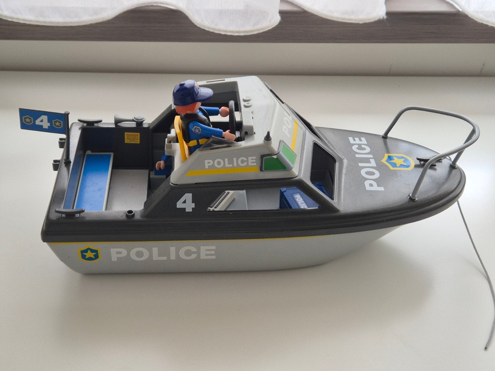 Playmobil Drijvende Politieboot met Agent, Ophalen of Verzenden, Gebruikt, Jongen of Meisje