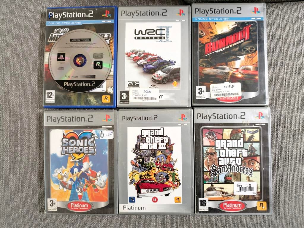 Assortiment Platinum PS2 Games, Gebruikt, Vanaf 18 jaar, Overige genres, 1 speler