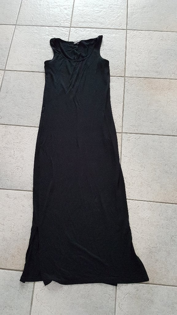 Lange zwarte maxi jurk, MarCollection, maat S, MarCollection, Zwart, Nieuw, Ophalen of Verzenden