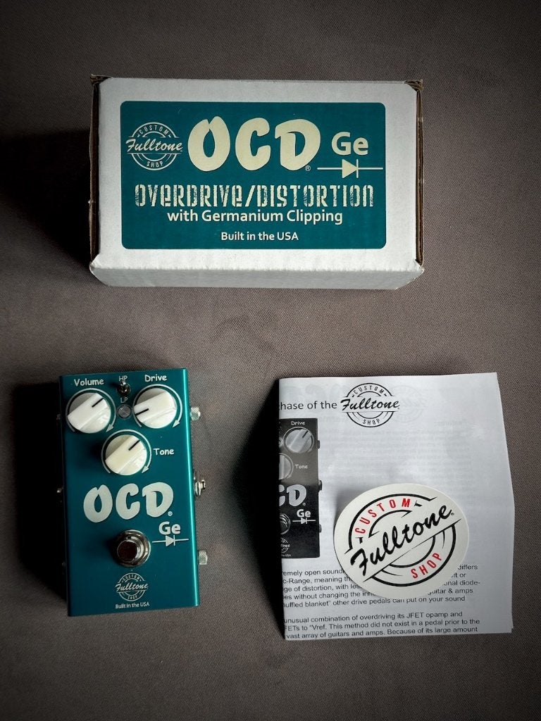 Fulltone Custom Shop OCD-Ge (pre-Jackson) mint conditie, Ophalen of Verzenden, Zo goed als nieuw, Distortion, Overdrive of Fuzz
