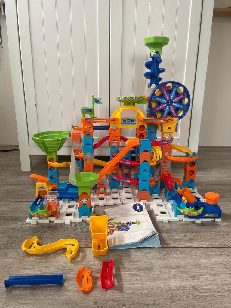 VTech Marble Rush Ultimate Set knikkerbaan, Ophalen of Verzenden, Zo goed als nieuw, 4 tot 6 jaar
