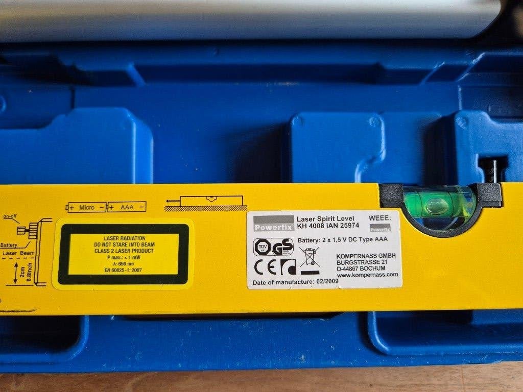 Powerfix Laser Waterpas, Ophalen of Verzenden, Gebruikt, Overige meters