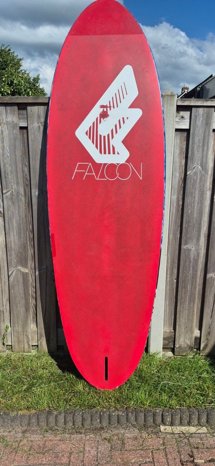 Fanatic Falcon 112 windsurfboard met carbon vin, Watersport en Boten, Windsurfen, Gebruikt, Minder dan 250 cm, Fanatic, Ophalen of Verzenden