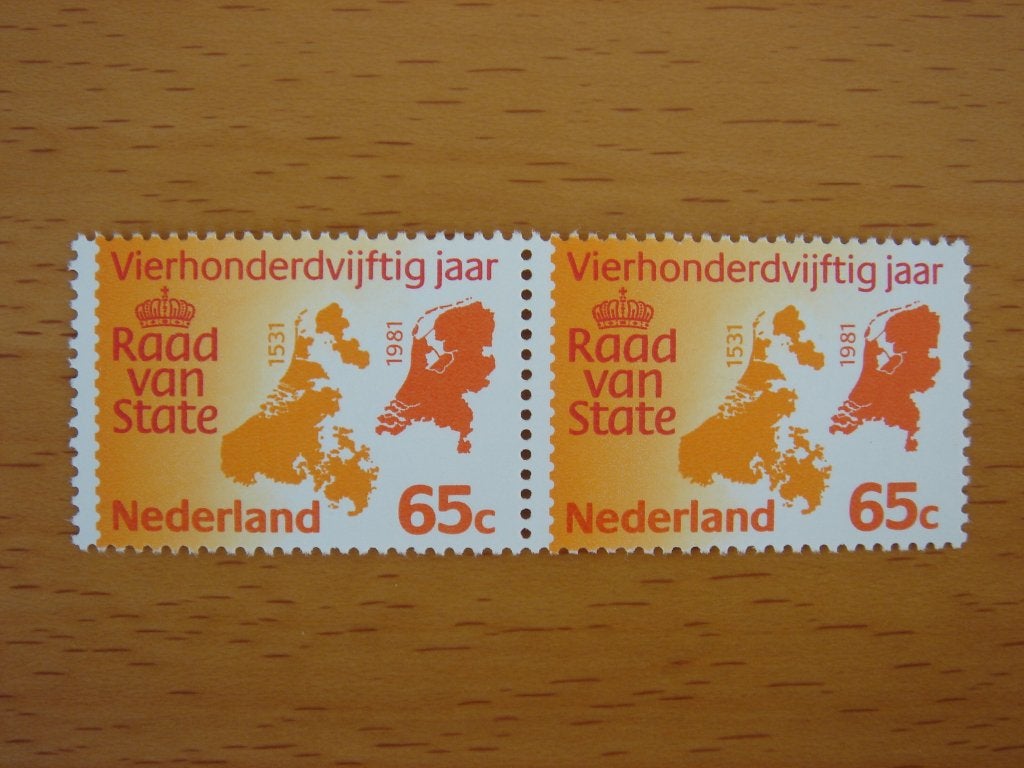 NVPH 1227 Raad van State 2x , Postzegels en Munten, Ophalen of Verzenden, Na 1940, Postfris
