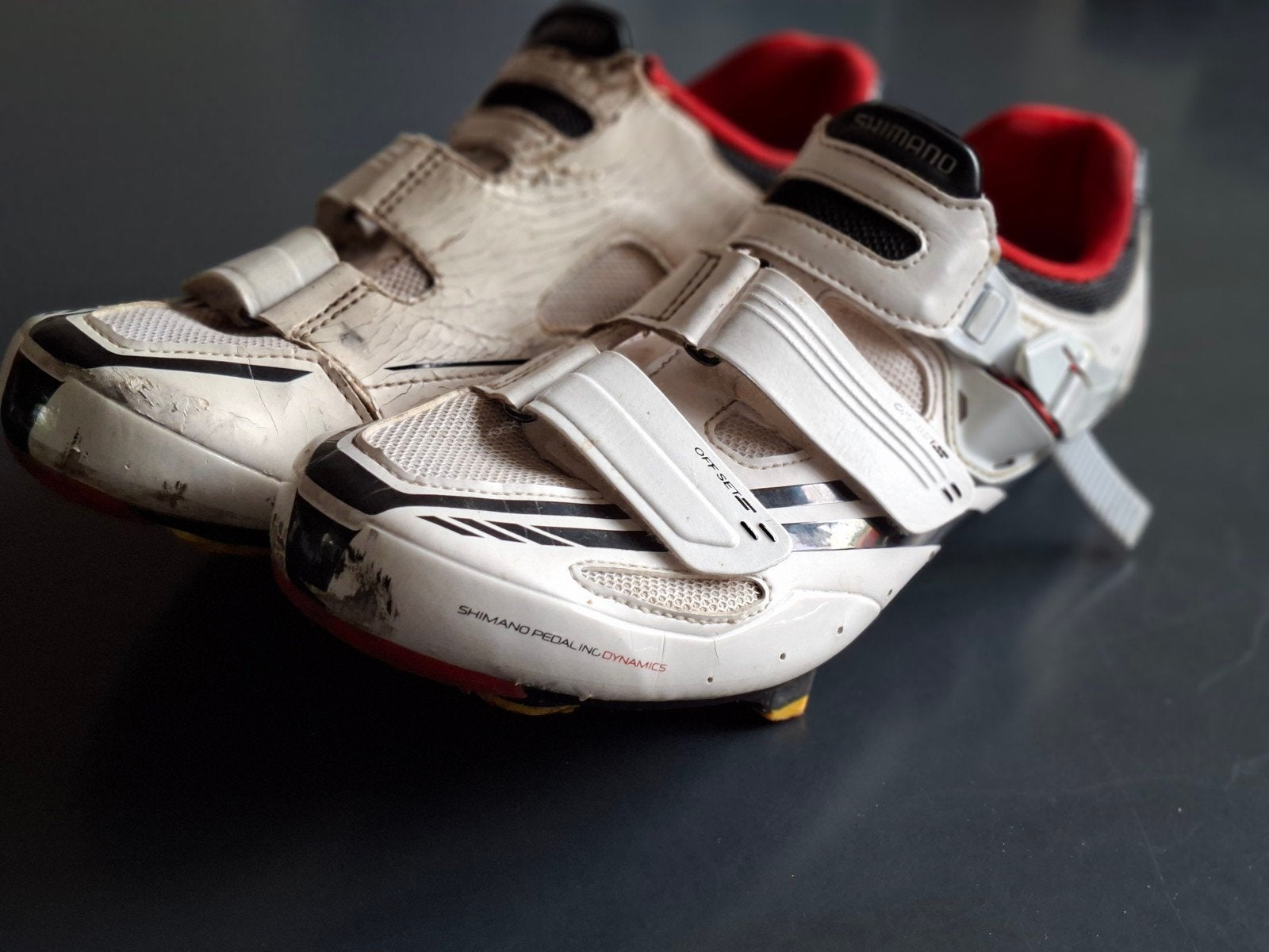 Shimano R107 SPD-SL Racefiets/Gravel Schoenen Maat 42, Ophalen of Verzenden, Gebruikt, Schoenen