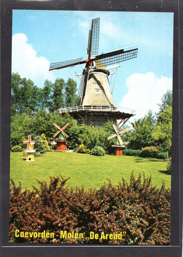 molen; Korenmolen De Arend te Coevorden., Verzamelen, Ansichtkaarten | Nederland, Verzenden, 1980 tot heden, Ongelopen, Drenthe